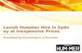 Lavish Hummer Hire in Sydney at Inexpensive Prices