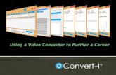 Using a Video Converter to Further a Career