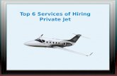 Top 6 services of Private Jet