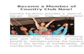 Become a Member of Country Club Now!