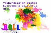 Vaikundarajan Wishes Everyone A Colourful Holi