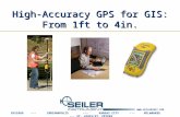 High-Accuracy GPS for GIS: From 1ft to 4in.