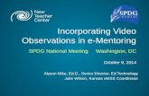 Incorporating Video Observations in e-Mentoring