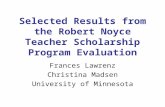 Selected Results from the Robert Noyce Teacher Scholarship Program Evaluation