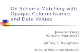 On Schema Matching with Opaque Column Names and Data Values