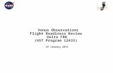Venus Observations Flight Readiness Review  Delta FRR (HST Program 12433)  19 January 2011