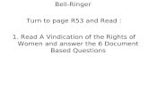 Bell-Ringer  Turn to page R53 and Read :