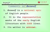 Comments on  Beowulf
