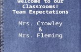 Welcome to our Classrooms! Team Expectations