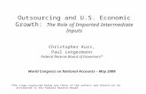 Outsourcing and U.S. Economic Growth:  The Role of Imported Intermediate Inputs