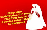 Shop for Your Wedding Day at Popular Bridal Shop in Redmond