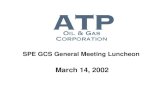 SPE GCS General Meeting Luncheon  March 14, 2002
