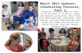 March 2013 Updates:   Celebrating Passover, Part 2