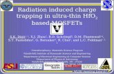 Radiation induced charge trapping in ultra-thin HfO 2  based MOSFETs