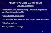History GCSE Controlled Assignment