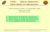 FMD:     Silicon detectors New ideas on electronics