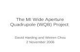 The MI Wide Aperture Quadrupole (WQB) Project
