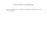 Social Norms and Helping