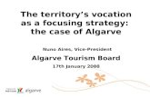 The territory’s vocation as a focusing strategy:  the case of Algarve Nuno Aires, Vice-President