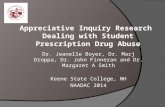 Appreciative Inquiry Research  Dealing with Student Prescription Drug Abuse
