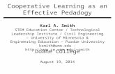 Cooperative Learning as an Effective  Pedadogy