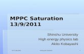 MPPC Saturation 13/9/2011