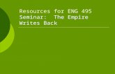 Resources for ENG 495 Seminar:  The Empire Writes Back