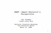 HARP –Small District’s Perspective
