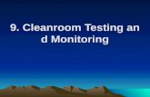 9. Cleanroom Testing and Monitoring