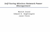 Self-Tuning Wireless Network Power Management