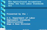 Youth Employment Requirements in Non-Agricultural Occupations  Under the Fair Labor Standards Act