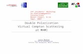 Double Polarization Virtual Compton Scattering  at MAMI