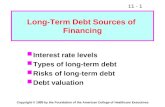 Long-Term Debt Sources of  Financing