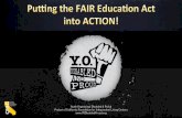 Putting the FAIR Education Act  into ACTION!