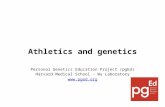 Athletics and genetics Personal Genetics Education Project (pgEd)