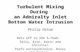 Turbulent Mixing During  an Admiralty Inlet Bottom Water Intrusion