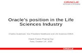 Oracle’s position in the Life Sciences Industry