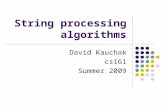 String processing algorithms