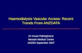 Haemodialysis Vascular Access: Recent Trends From ANZDATA