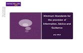 Minimum Standards for the provision of Information, Advice and Guidance