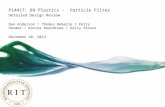 P14417: B9 Plastics -  Particle Filter Detailed Design Review