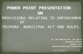 POWER POINT PRESENTATION   ON  PROVISIONS RELATING TO ENFORCEMEN OF