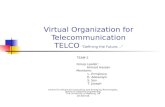 Virtual Organization for Telecommunication TELCO “Defining the Future…”