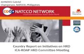 Country Report on Initiatives on HRD  ICA-ROAP HRD Committee Meeting