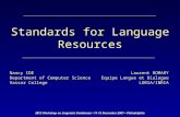 Standards for Language Resources