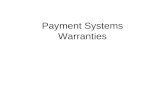 Payment Systems Warranties