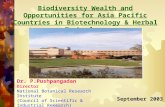 Dr. P.Pushpangadan Director National Botanical Research Institute