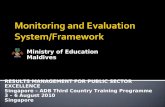 Monitoring and  Evaluation System/Framework