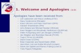 1. Welcome and Apologies (1/2)