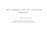 Self-expanding and self-flattening membranes